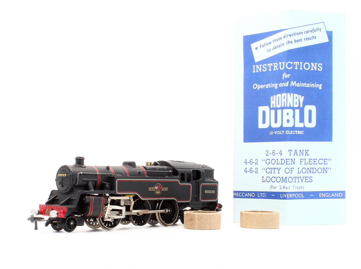 Pre-Owned 2218 BR Black 2-6-4T '80033' Steam Locomotive - 2 Rail