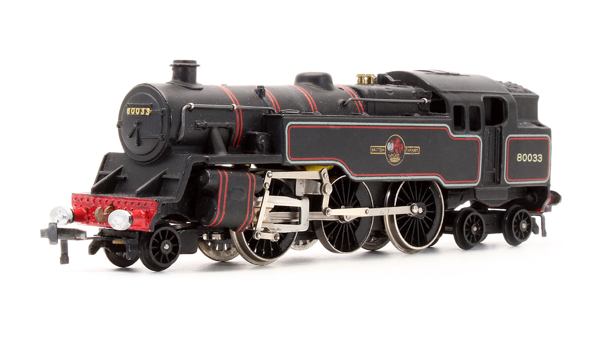 Pre-Owned 2218 BR Black 2-6-4T '80033' Steam Locomotive - 2 Rail