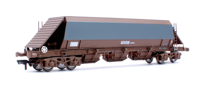 Modern Unbranded (Grey) Bardon PHA/JGA Hopper Wagon - Weathered (Triple Pack)