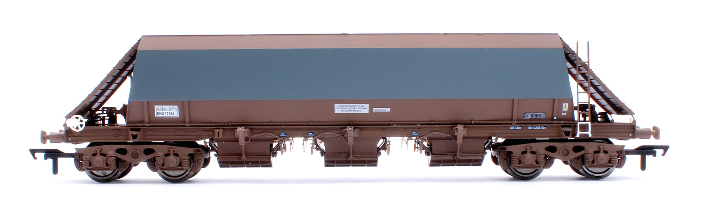 Modern Unbranded (Grey) Bardon PHA/JGA Hopper Wagon - Weathered (Triple Pack)