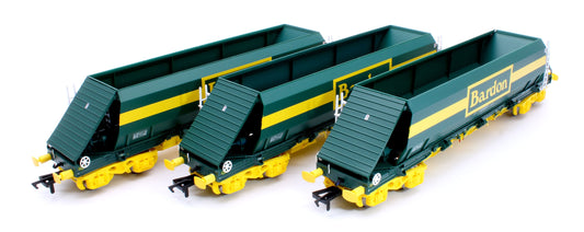 Pre-Owned Bardon Hill Quarries (Green and Yellow) PHA/JGA Hopper Wagon (Triple Pack A)