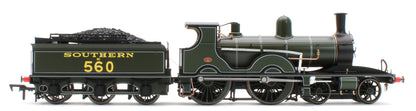 E85024 LSWR Adams T3 560 SR Lined Maunsell Green Steam Locomotive
