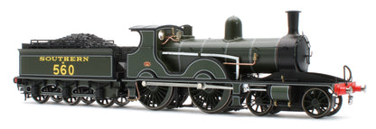 E85024 LSWR Adams T3 560 SR Lined Maunsell Green Steam Locomotive