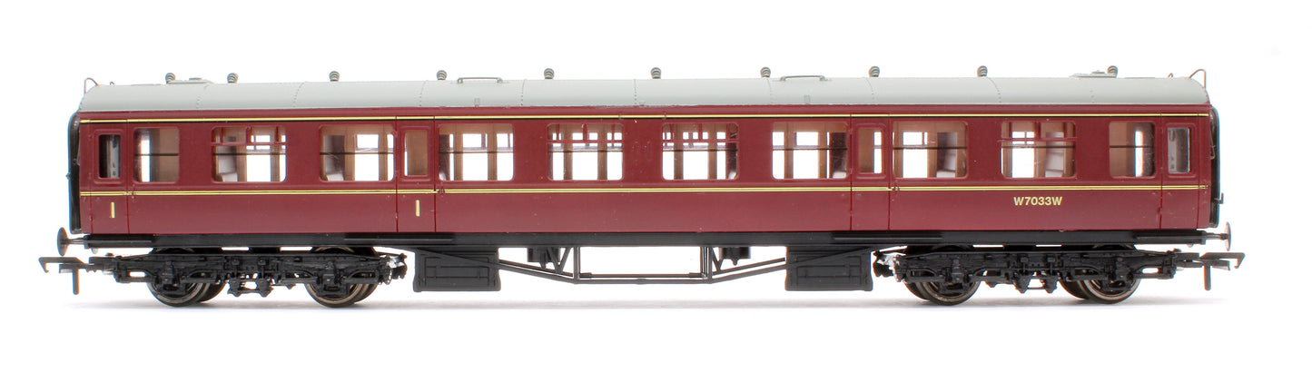 Pre-Owned BR Maroon 1st/2nc Class Collett Coach No.W7033W