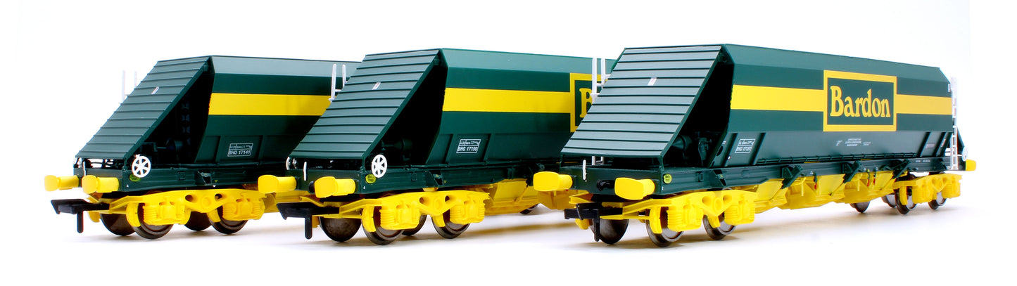 Bardon Hill Quarries (Green and Yellow) PHA/JGA Hopper Wagon (Triple Pack B)