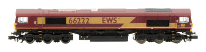 Pre-Owned ND-109 EWS Maroon Class 66 66225 Diesel Locomotive