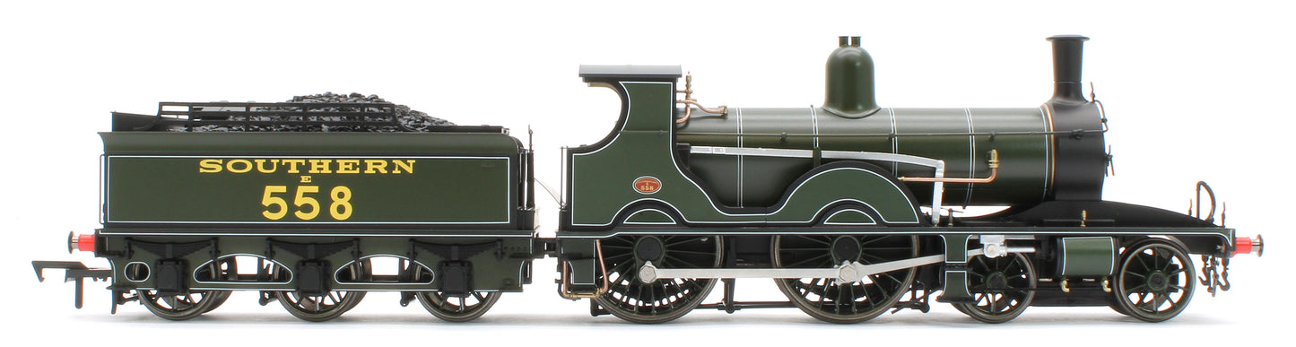 E85025 LSWR Adams T3 558 SR Lined Maunsell Green Steam Locomotive