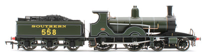 E85025 LSWR Adams T3 558 SR Lined Maunsell Green Steam Locomotive