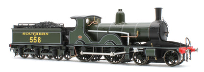 E85025 LSWR Adams T3 558 SR Lined Maunsell Green Steam Locomotive