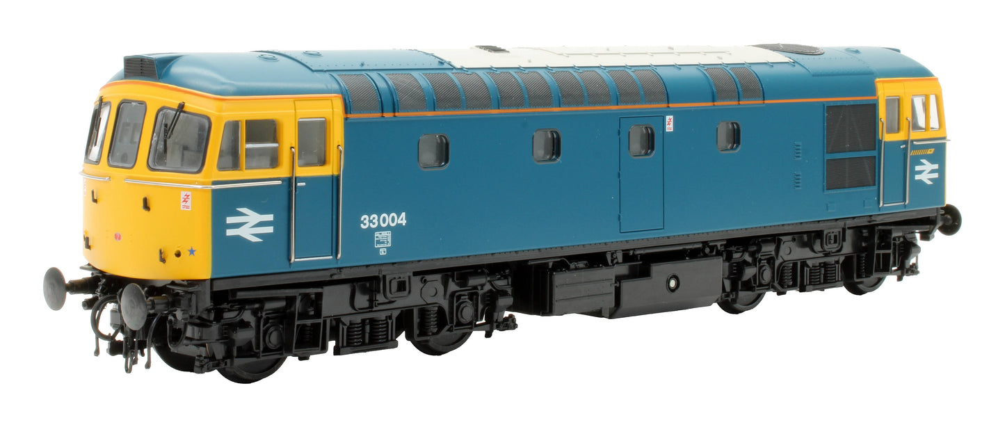 Pre-Owned 3313 Class 33 33004 BR Blue Full Yellow Ends Diesel Locomotive