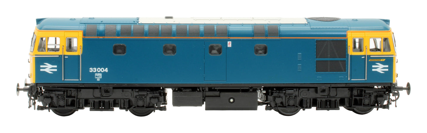 Pre-Owned 3313 Class 33 33004 BR Blue Full Yellow Ends Diesel Locomotive