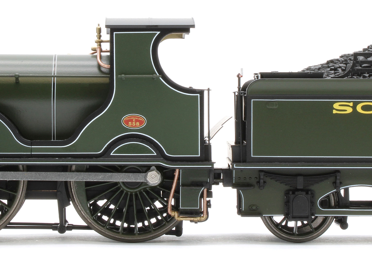 E85025 LSWR Adams T3 558 SR Lined Maunsell Green Steam Locomotive
