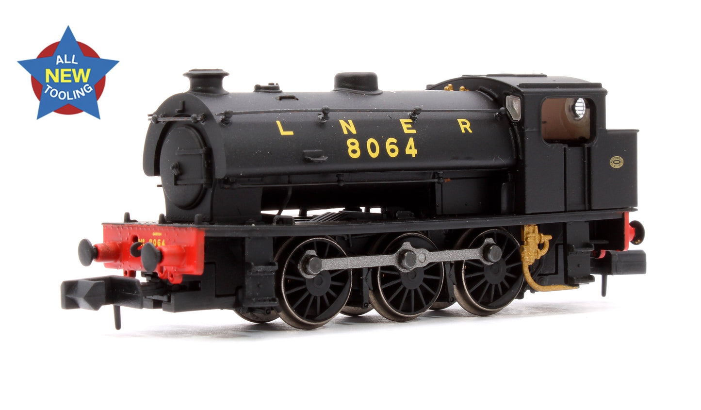 Pre-Owned E85507 WD Austerity (J94) Saddle Tank 8064 LNER Black (LNER Revised) Steam Locomotive - DCC Fitted