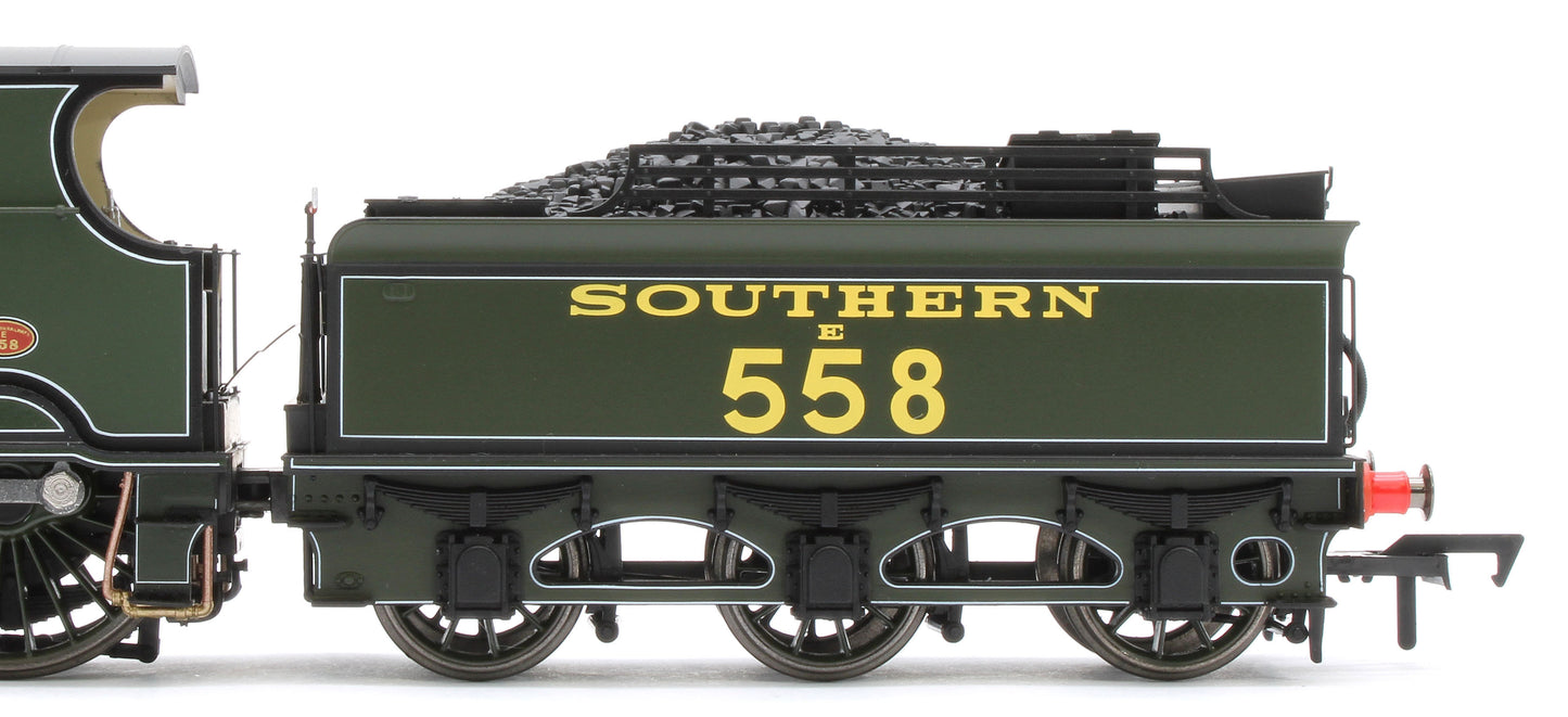 E85025 LSWR Adams T3 558 SR Lined Maunsell Green Steam Locomotive