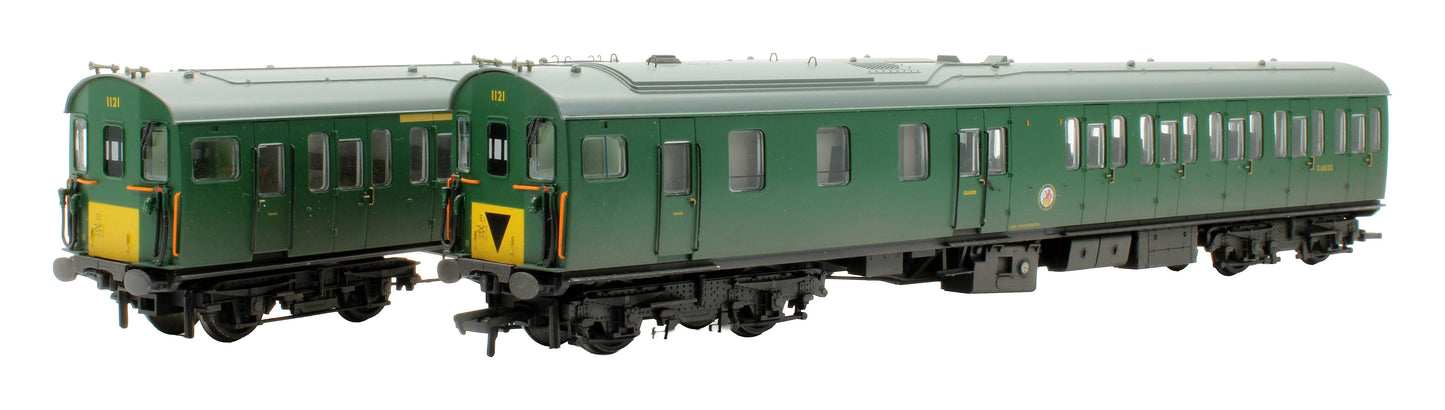 Pre-Owned 31-236A Class 205 2H Thumper Two Car DEMU BR Green Small Yellow Panel - Weathered (Exclusive Edition)