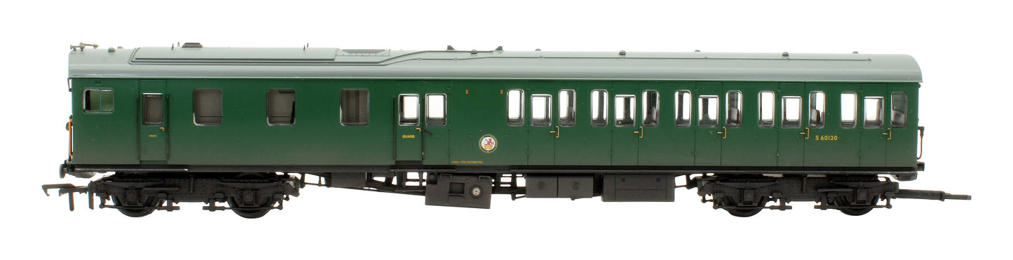 Pre-Owned 31-236A Class 205 2H Thumper Two Car DEMU BR Green Small Yellow Panel - Weathered (Exclusive Edition)