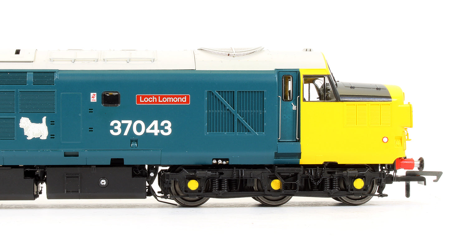 Pre-Owned Class 37/0 37043 "Loch Lomond" BR Large Logo Blue Diesel Locomotive (DCC Sound Fitted)