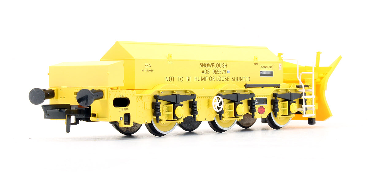 Pre-Owned H4-BH-004 Beilhack snow plough (ex Class 40) ZZA ADB965579 In BR Yellow 'Stratford Shark'