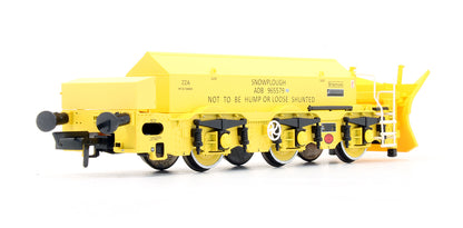 Pre-Owned H4-BH-004 Beilhack snow plough (ex Class 40) ZZA ADB965579 In BR Yellow 'Stratford Shark'