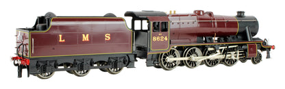 Pre-Owned E38A LMS Lined Maroon Class 8F 2-8-0 Tender '8624' Steam Locomotive
