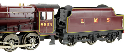 Pre-Owned E38A LMS Lined Maroon Class 8F 2-8-0 Tender '8624' Steam Locomotive