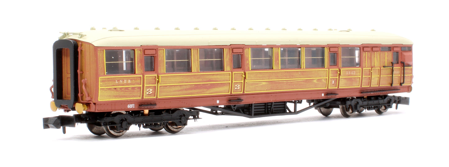 Pre-Owned LNER Teak Gresley Brake Coach No.5542