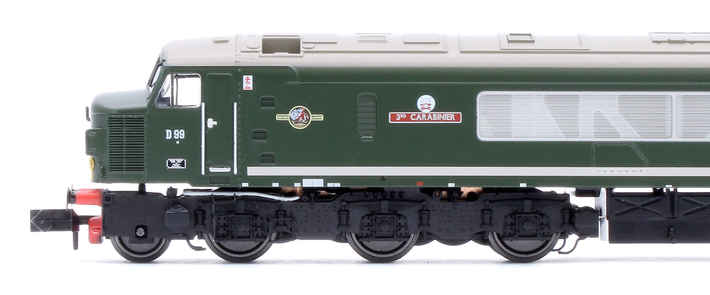 948602 Class 45 D99 "3rd Carabinier" BR Green With Small Yellow Panels Diesel Locomotive - DCC Sound