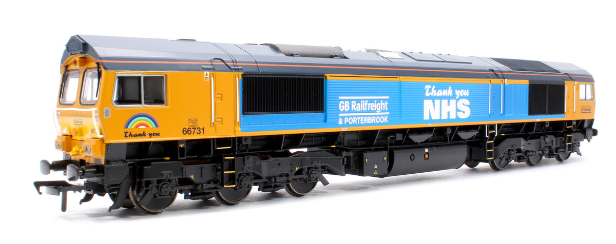 Pre-Owned Pride of Britain Class 66 731 'Thank You NHS' GBRf Train Pack - DCC Sound Fitted