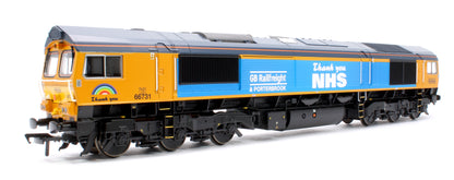 Pre-Owned Pride of Britain Class 66 731 'Thank You NHS' GBRf Train Pack - DCC Sound Fitted