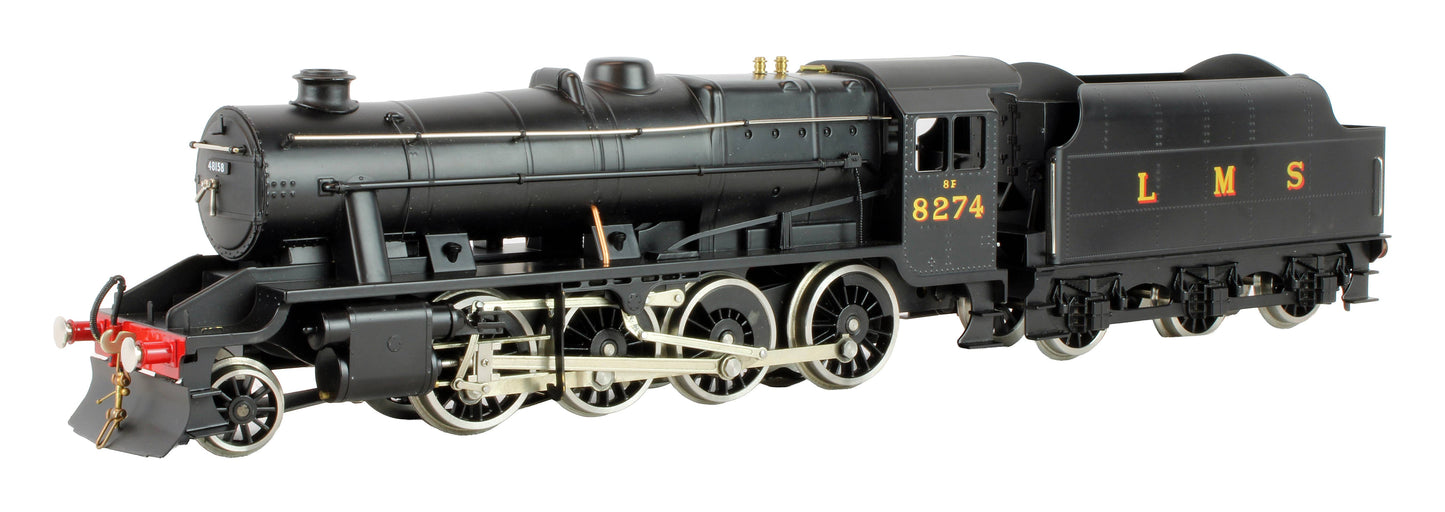 Pre-Owned E38B1 LMS Satin Black Class 8F 2-8-0 Tender '8274' Steam Locomotive