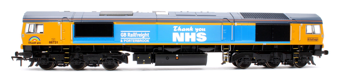 Pre-Owned Pride of Britain Class 66 731 'Thank You NHS' GBRf Train Pack - DCC Sound Fitted