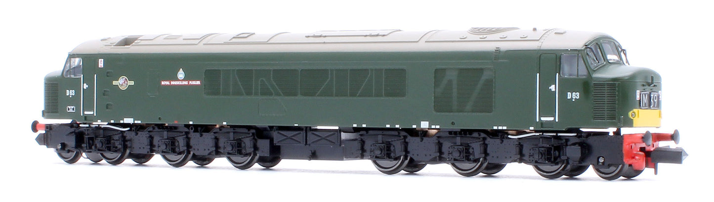 948603 Class 45 D63 "Royal Inniskilling Fusilier" BR Economy Green Diesel Locomotive - DCC Sound