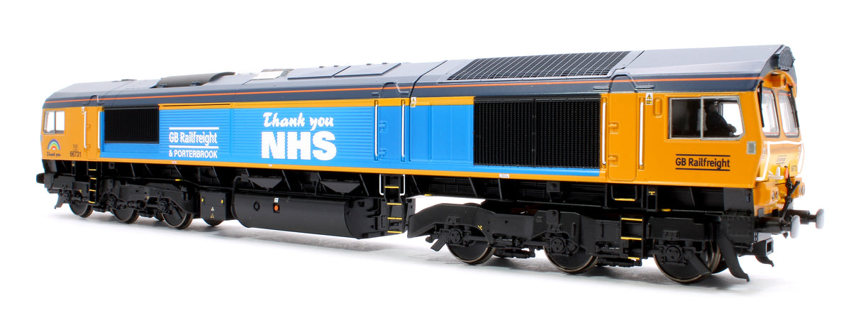 Pre-Owned Pride of Britain Class 66 731 'Thank You NHS' GBRf Train Pack - DCC Sound Fitted