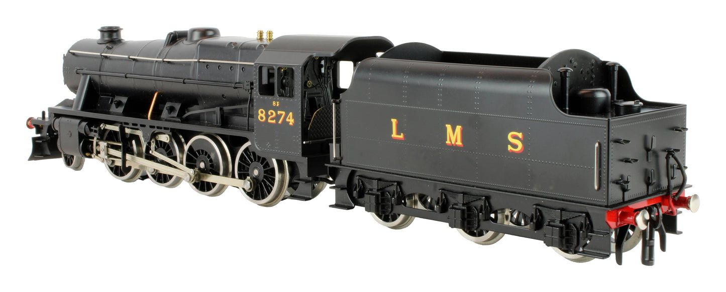 Pre-Owned E38B1 LMS Satin Black Class 8F 2-8-0 Tender '8274' Steam Locomotive