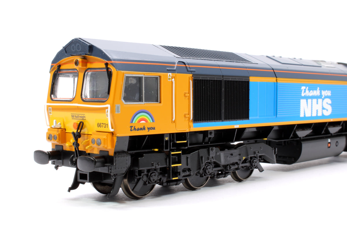Pre-Owned Pride of Britain Class 66 731 'Thank You NHS' GBRf Train Pack - DCC Sound Fitted