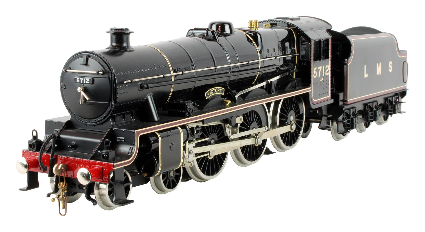 Pre-Owned E18J LMS Gloss Black Jubilee Class 4-6-0 Tender 5712 'Victory' Steam Locomotive