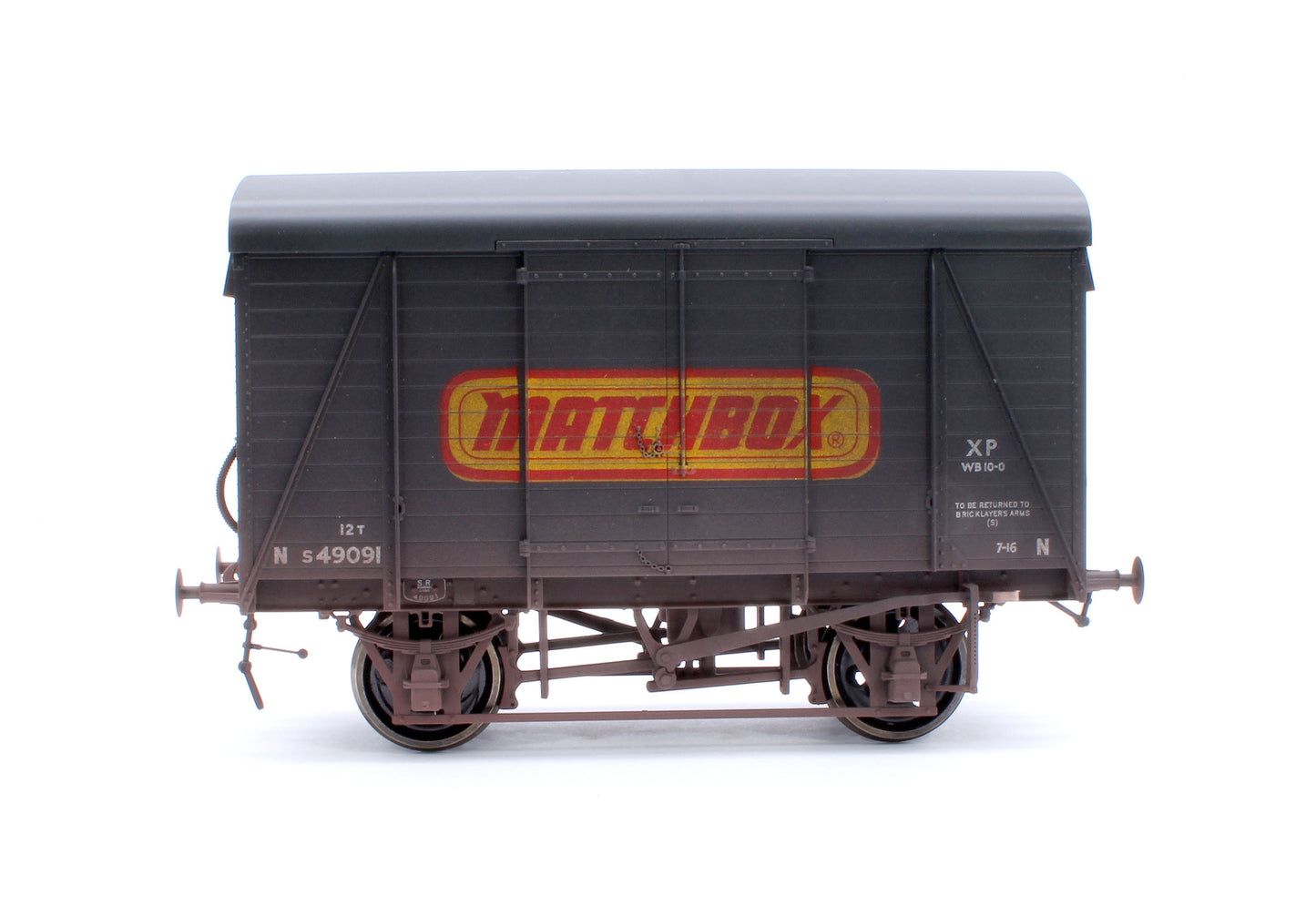 Southern Railway 12T Van Matchbox - Weathered