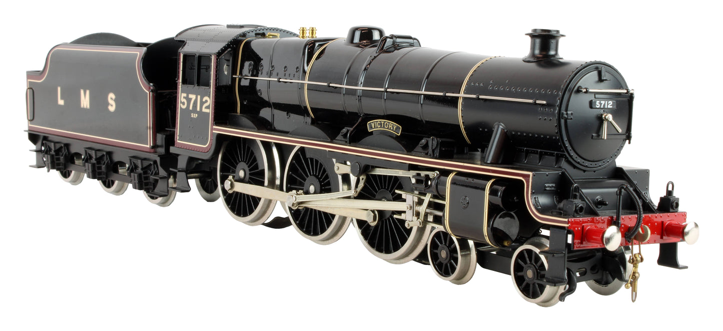 Pre-Owned E18J LMS Gloss Black Jubilee Class 4-6-0 Tender 5712 'Victory' Steam Locomotive