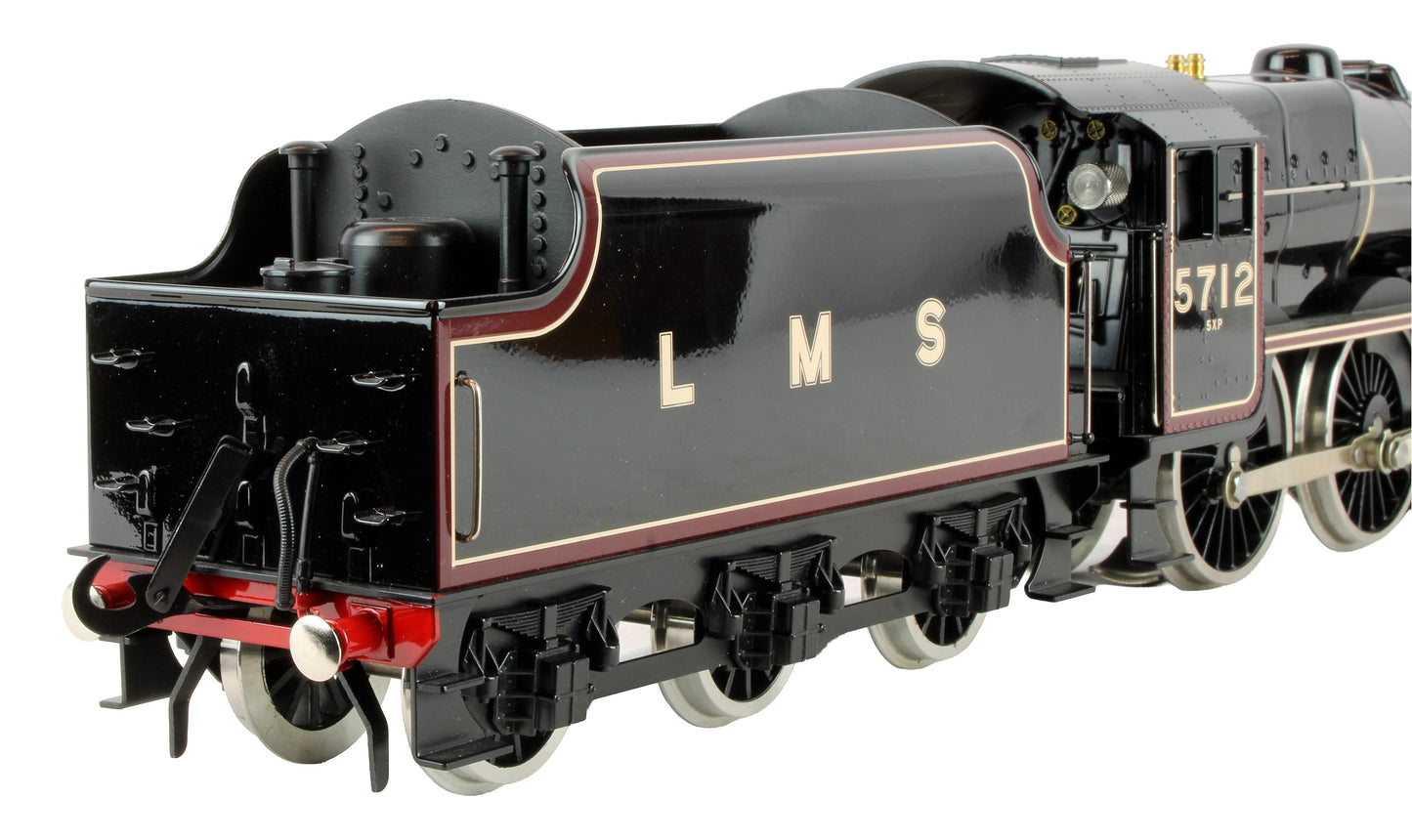 Pre-Owned E18J LMS Gloss Black Jubilee Class 4-6-0 Tender 5712 'Victory' Steam Locomotive