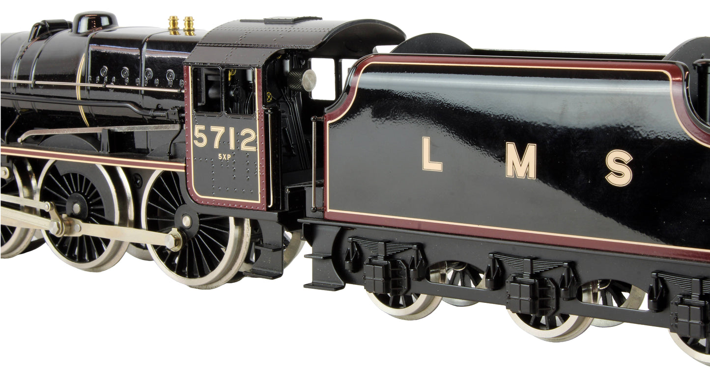 Pre-Owned E18J LMS Gloss Black Jubilee Class 4-6-0 Tender 5712 'Victory' Steam Locomotive