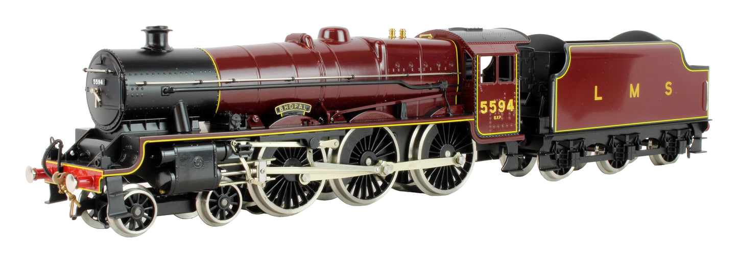 Pre-Owned E18C8 LMS Maroon Jubilee Class 4-6-0 'Bhopal' 5594 Steam Locomotive