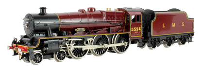 Pre-Owned E18C8 LMS Maroon Jubilee Class 4-6-0 'Bhopal' 5594 Steam Locomotive