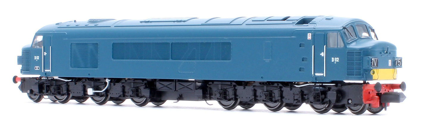 Class 45 D92 BR Early Blue With Small Yellow Panels Diesel Locomotive - DCC Sound
