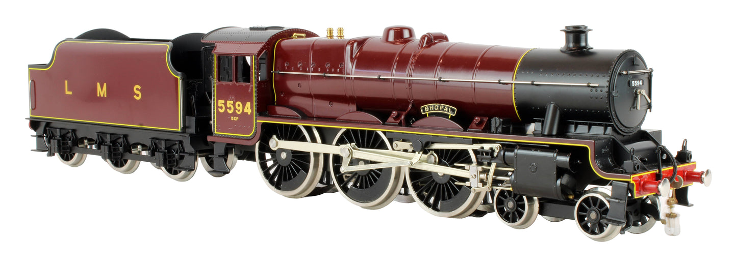 Pre-Owned E18C8 LMS Maroon Jubilee Class 4-6-0 'Bhopal' 5594 Steam Locomotive
