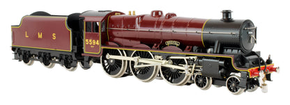 Pre-Owned E18C8 LMS Maroon Jubilee Class 4-6-0 'Bhopal' 5594 Steam Locomotive