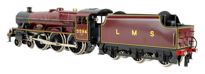 Pre-Owned E18C8 LMS Maroon Jubilee Class 4-6-0 'Bhopal' 5594 Steam Locomotive