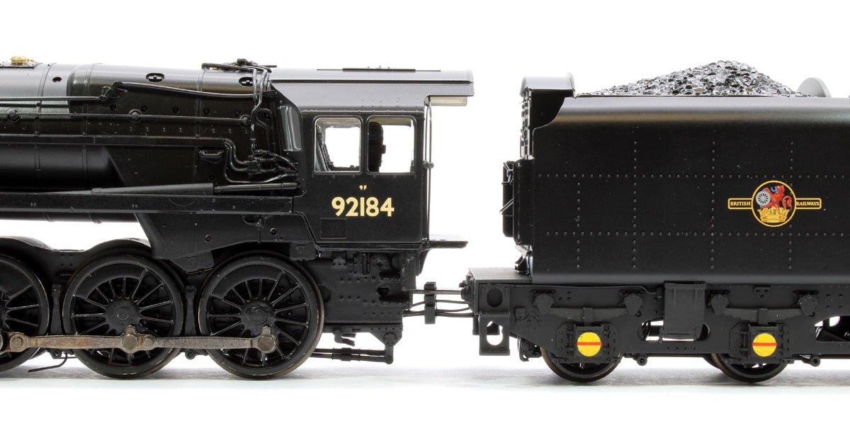 BR Standard 9F with BR1F Tender 92184 BR Black (Late Crest) - DCC Sound