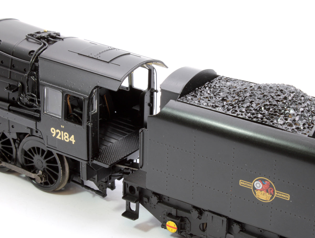 BR Standard 9F with BR1F Tender 92184 BR Black (Late Crest) - DCC Sound