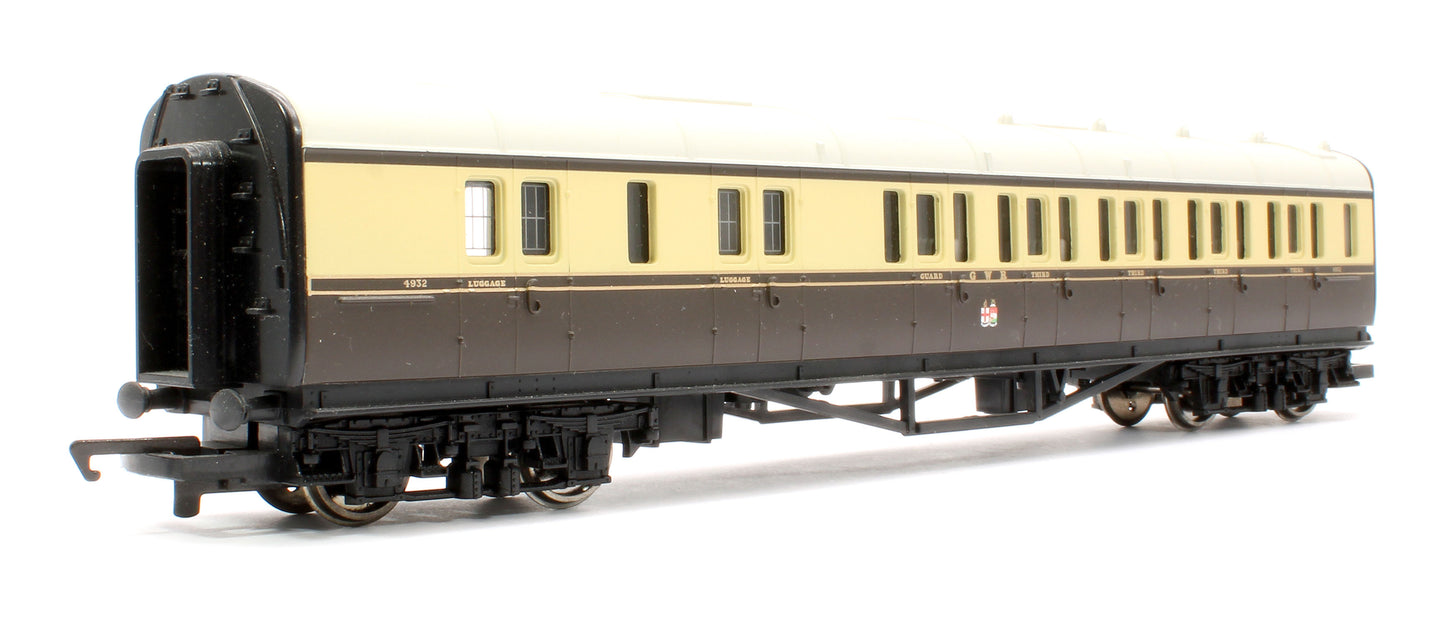 Pre-Owned GWR Chocolate & cream Composite Brake Coach No.4932