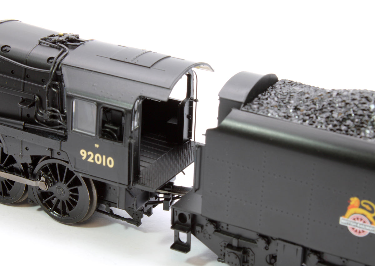 Pre-Owned BR Standard 9F with BR1F Tender 92010 BR Black (Early Emblem) - DCC Sound
